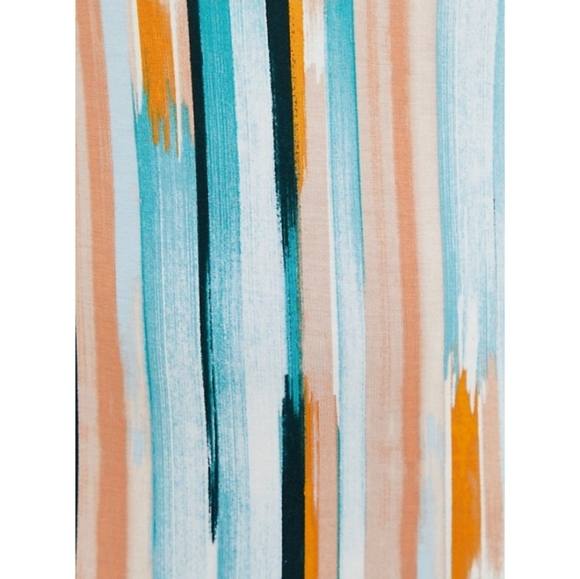 Torrid Super Soft Stripe Cold Shoulder Maxi Dress Women's Plus Size 0x NWT - Picture 4 of 8